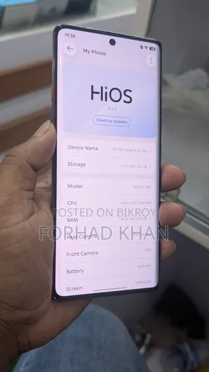 টেকনো ক্যামন ৪০ প্রো ৪জি ২৫৬ জিবি ব্ল্যাক
