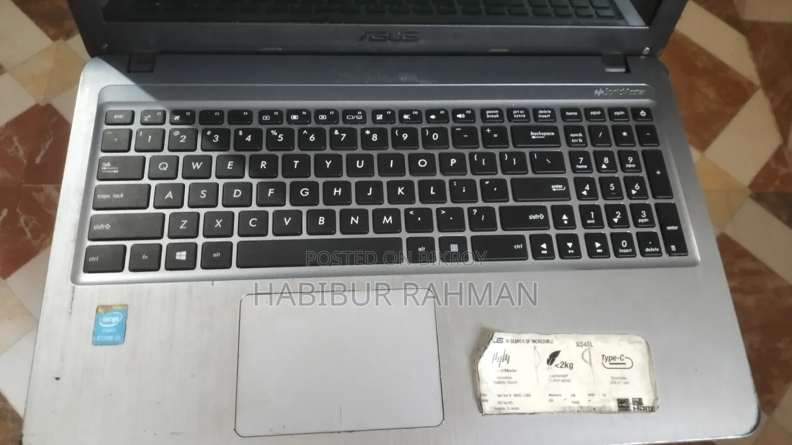 Laptop Asus X540LA 4GB Intel Core i3 SSD 128GB