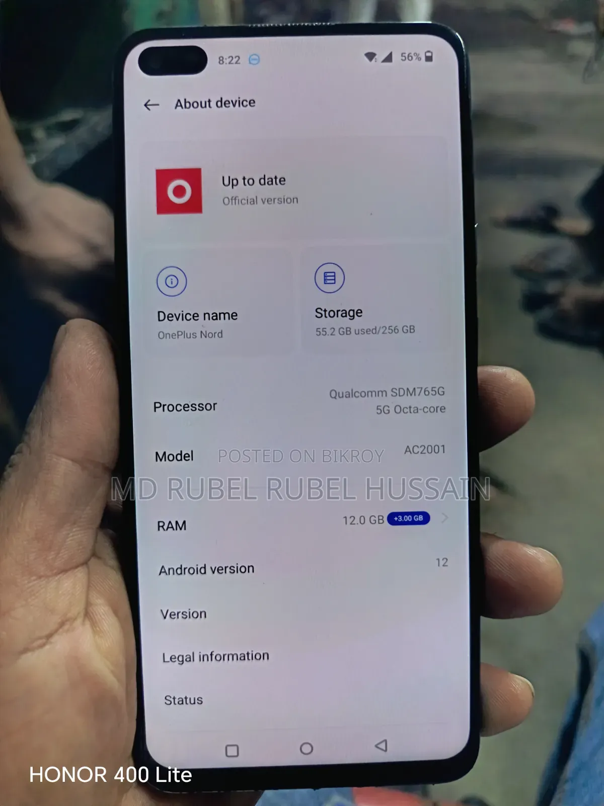 OnePlus Nord 256 GB Blue