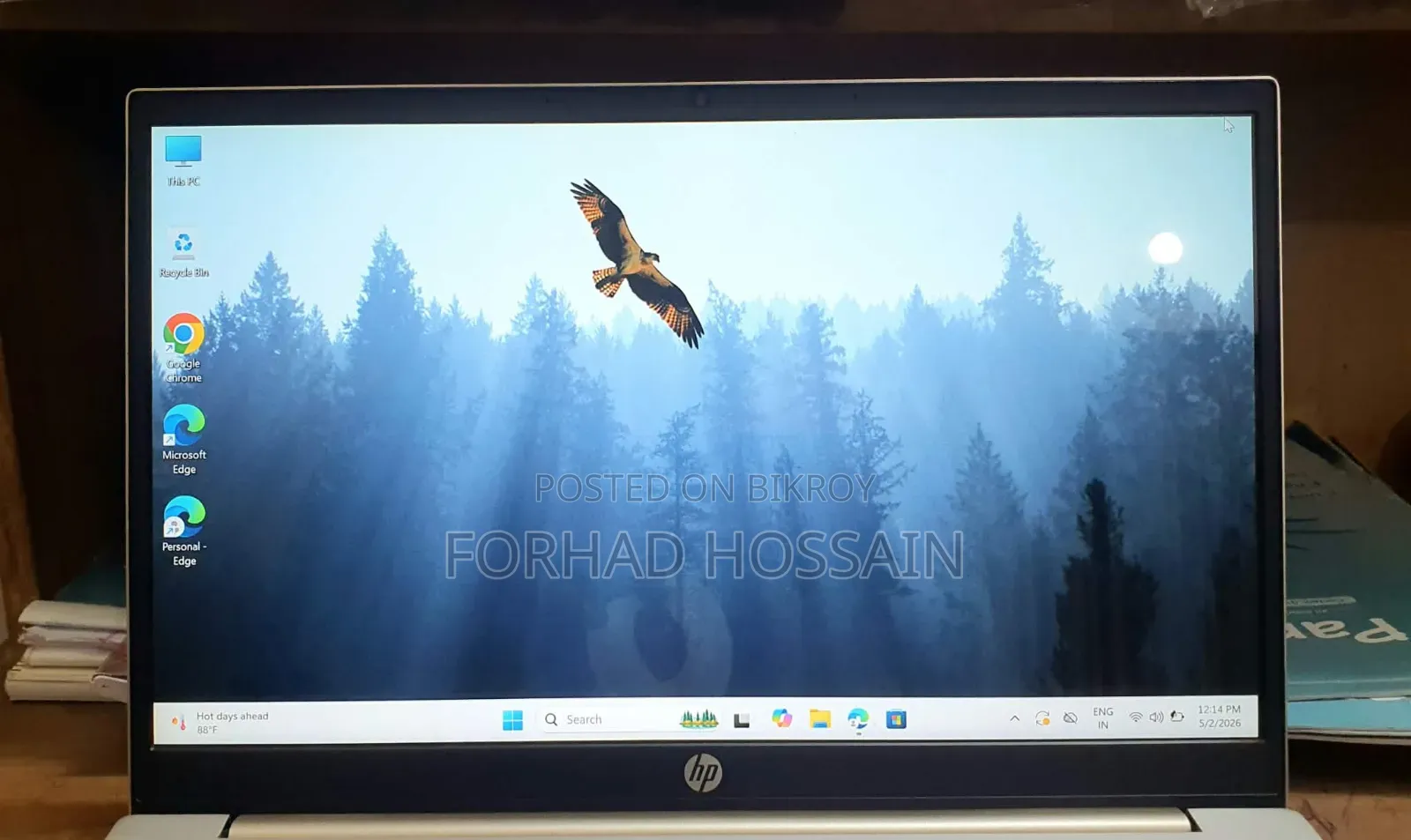 ল্যাপটপ এইচপি প্যাভিলিয়ন ১৩ ৮জিবি ইন্টেল কোর আই৫ এসএসডি ২৫৬জিবি