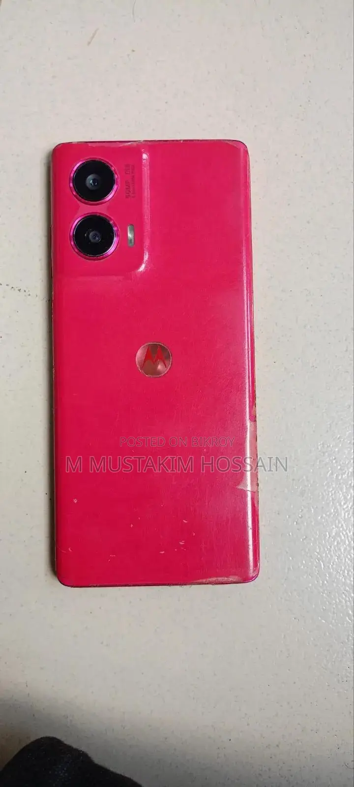 মোটরোলার এজ ৫০ ফিউশন ২৫৬ জিবি গোলাপি