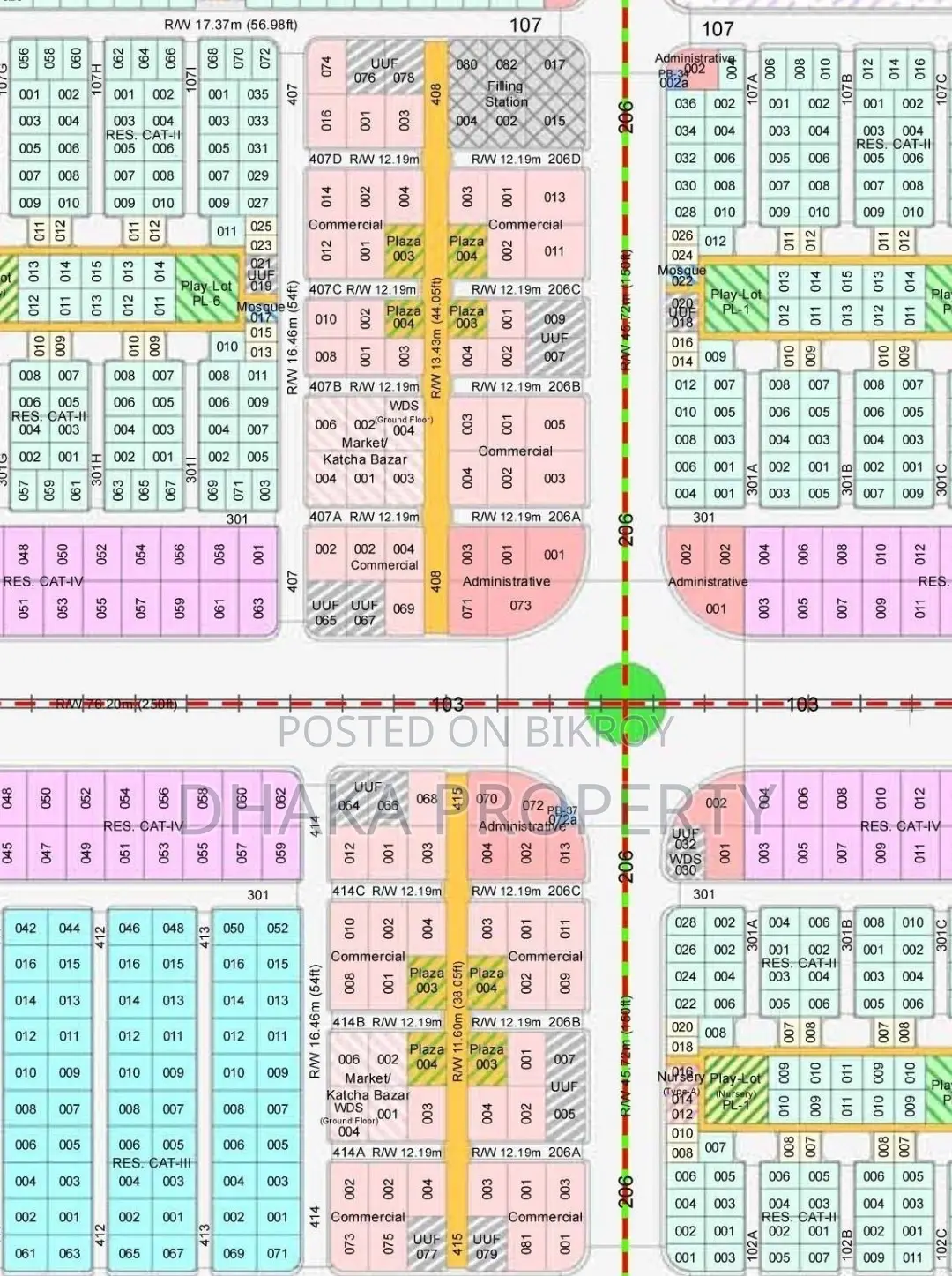 3 Katha Commercial Land East Facing at Sector 11