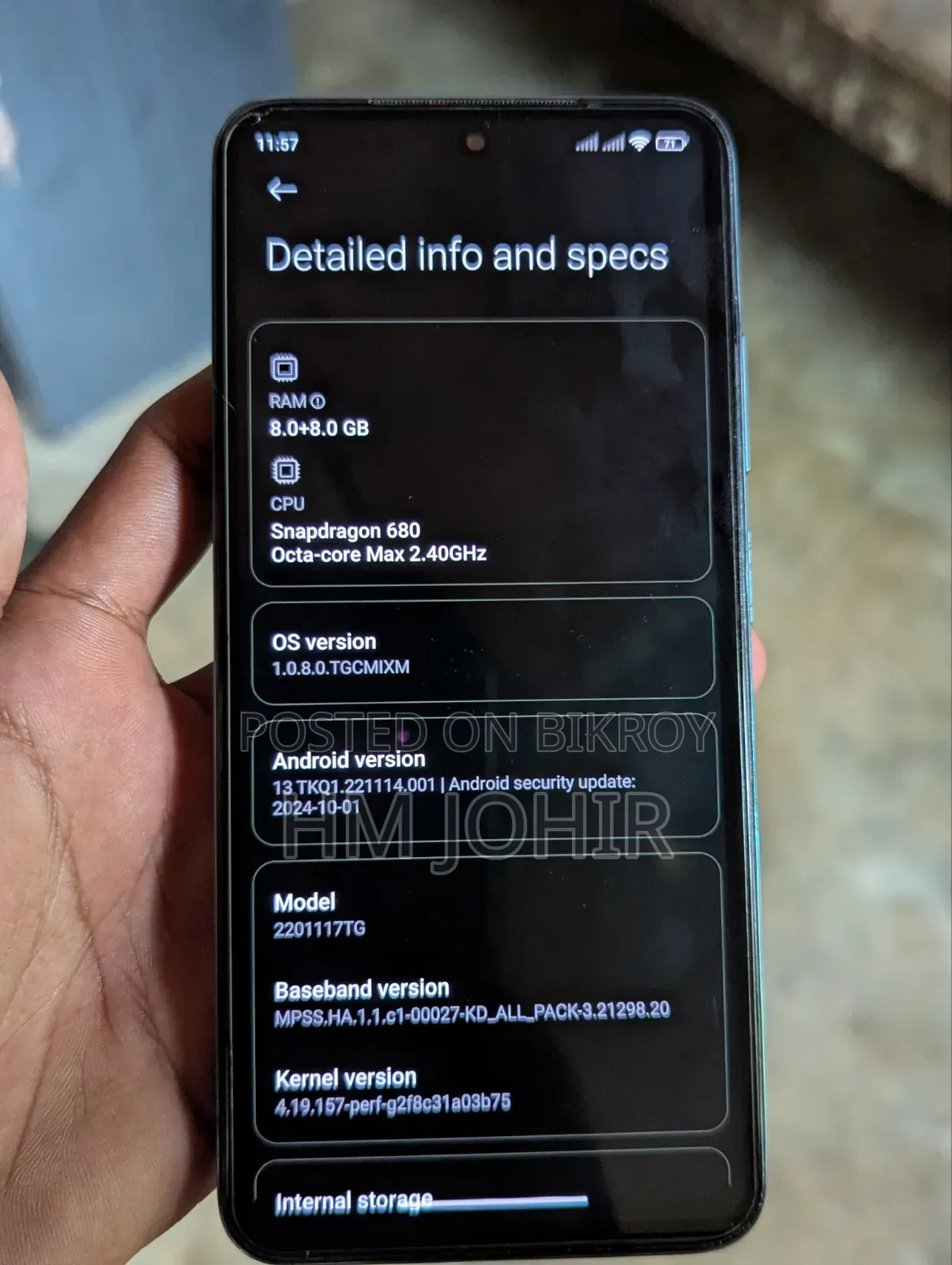 Xiaomi Redmi Note 11 128 GB Blue