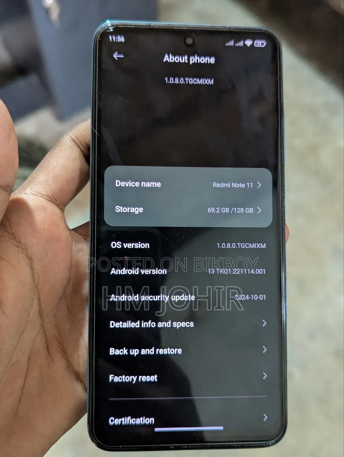Xiaomi Redmi Note 11 128 GB Blue