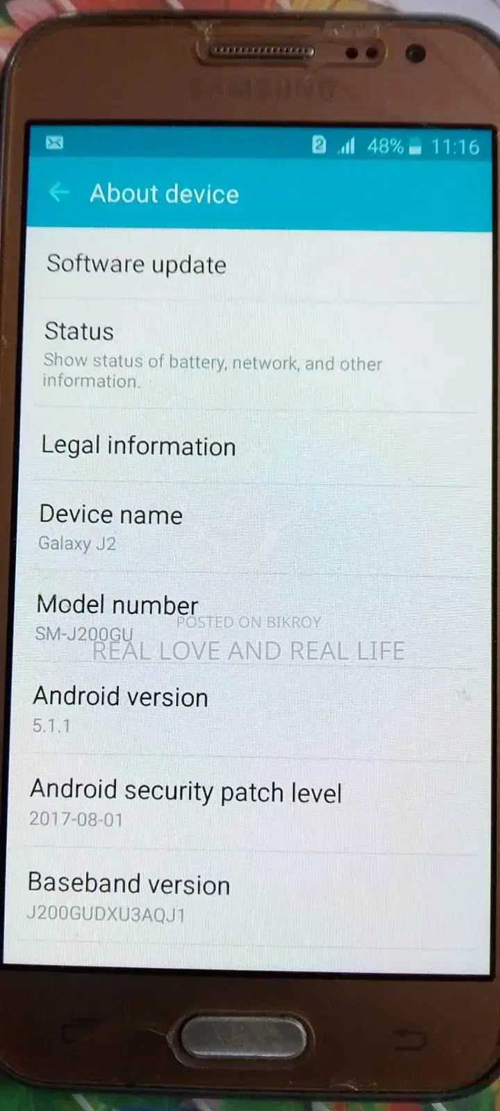 Samsung Galaxy J2 8 GB Gold