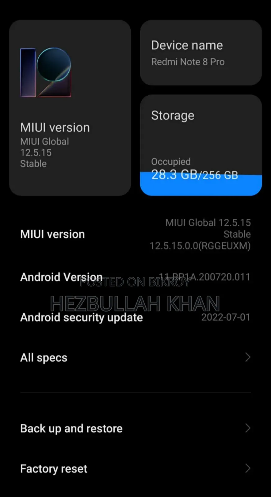 Xiaomi Redmi Note 8 Pro 128 GB Red