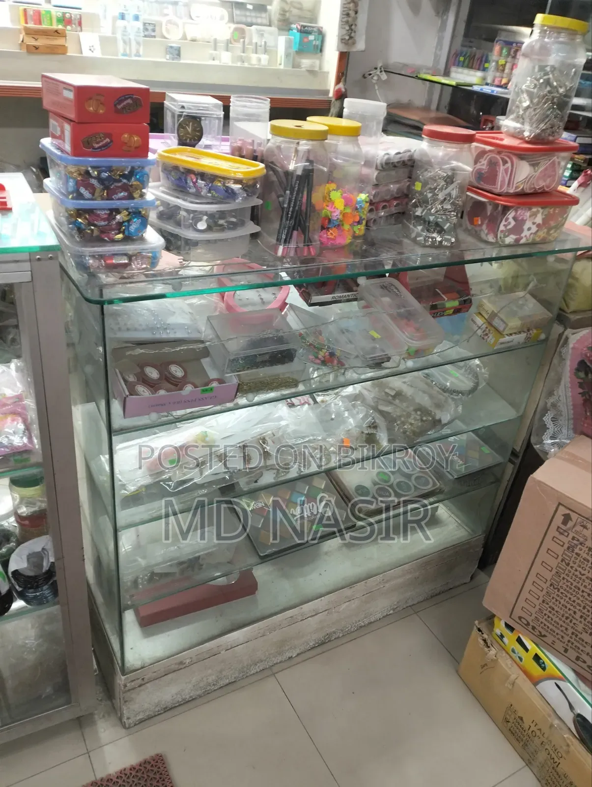 These racks and showcases will be sold, those who are interested to take please contact now