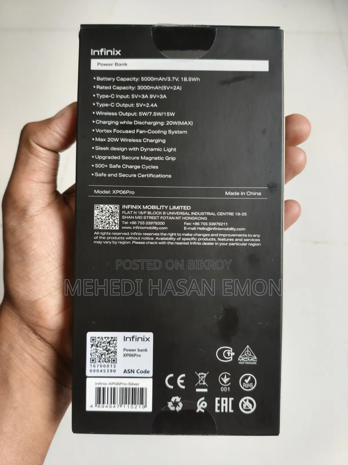 Infinix MagPower Turbo Wireless Power Bank