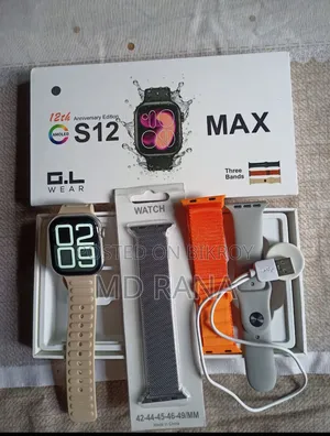 এস১২ম্যাক্স স্মার্ট ওয়াচ ব্লুটুথ কলিং