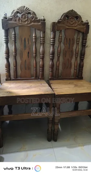 Wooden chairs for sale.