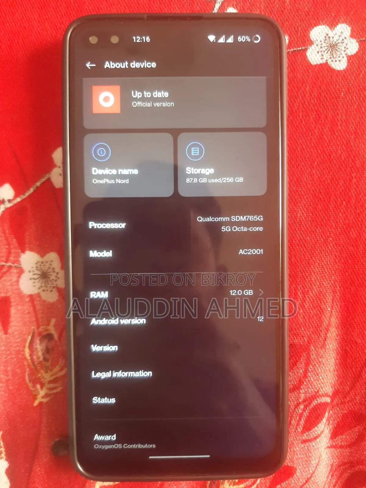 OnePlus Nord 256 GB Gray