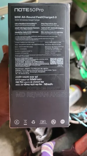 Infinix Note 50 Pro 4G 256 GB White