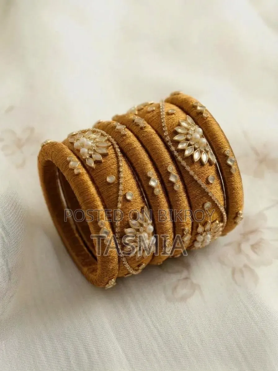 রেশমি চুড়ি(১সেট)_Silk Thread Reshmi Bangles(1 Set)
