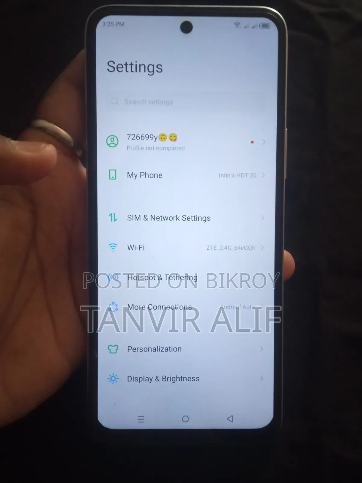 Infinix Hot 20 128 GB White
