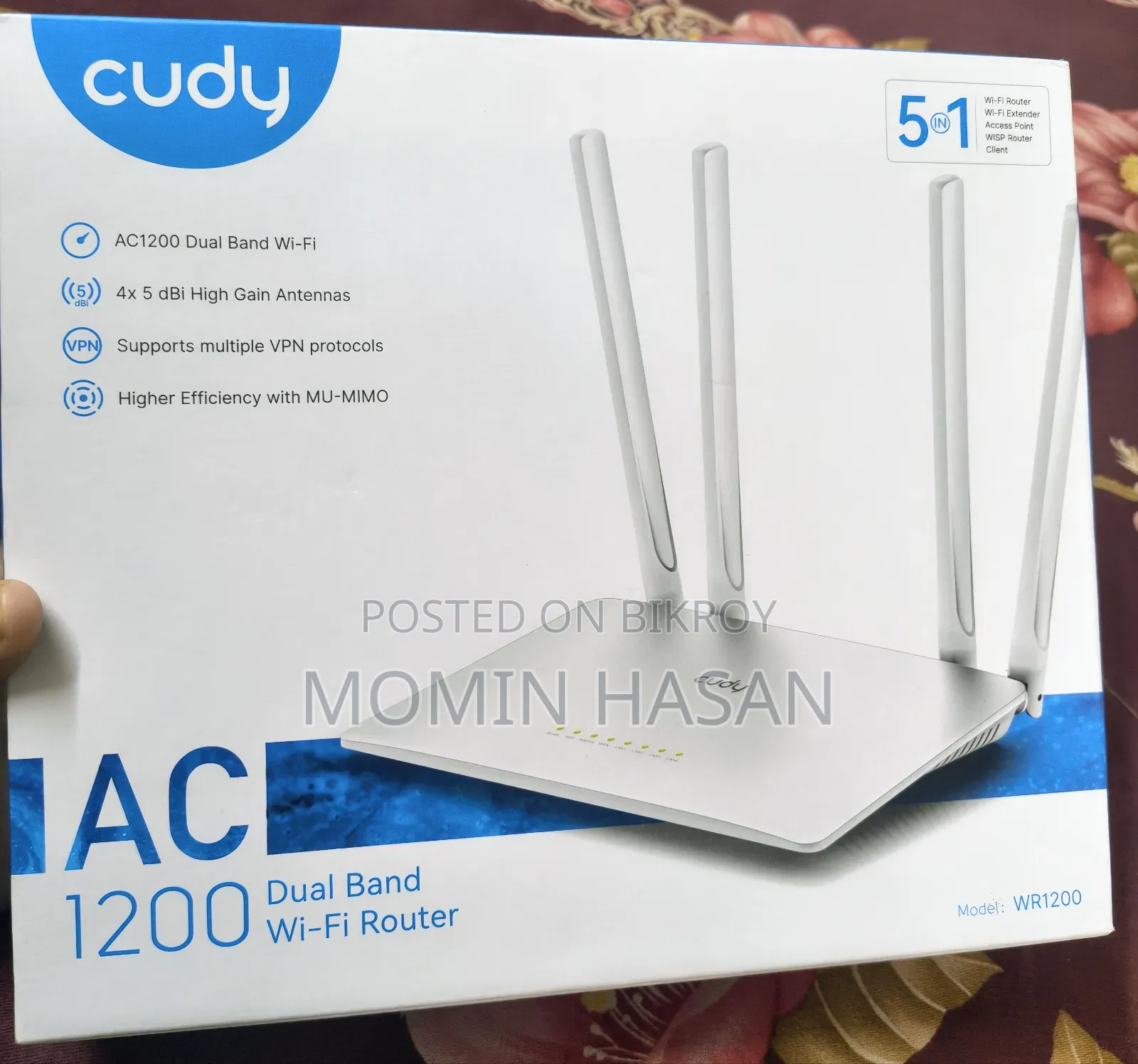 Cudy AC1200 MU-MIMO Dual Band Wifi 5 Router