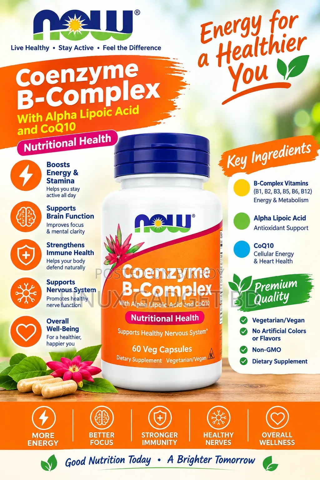 COENZYME B Complex 60 Veg Capsules