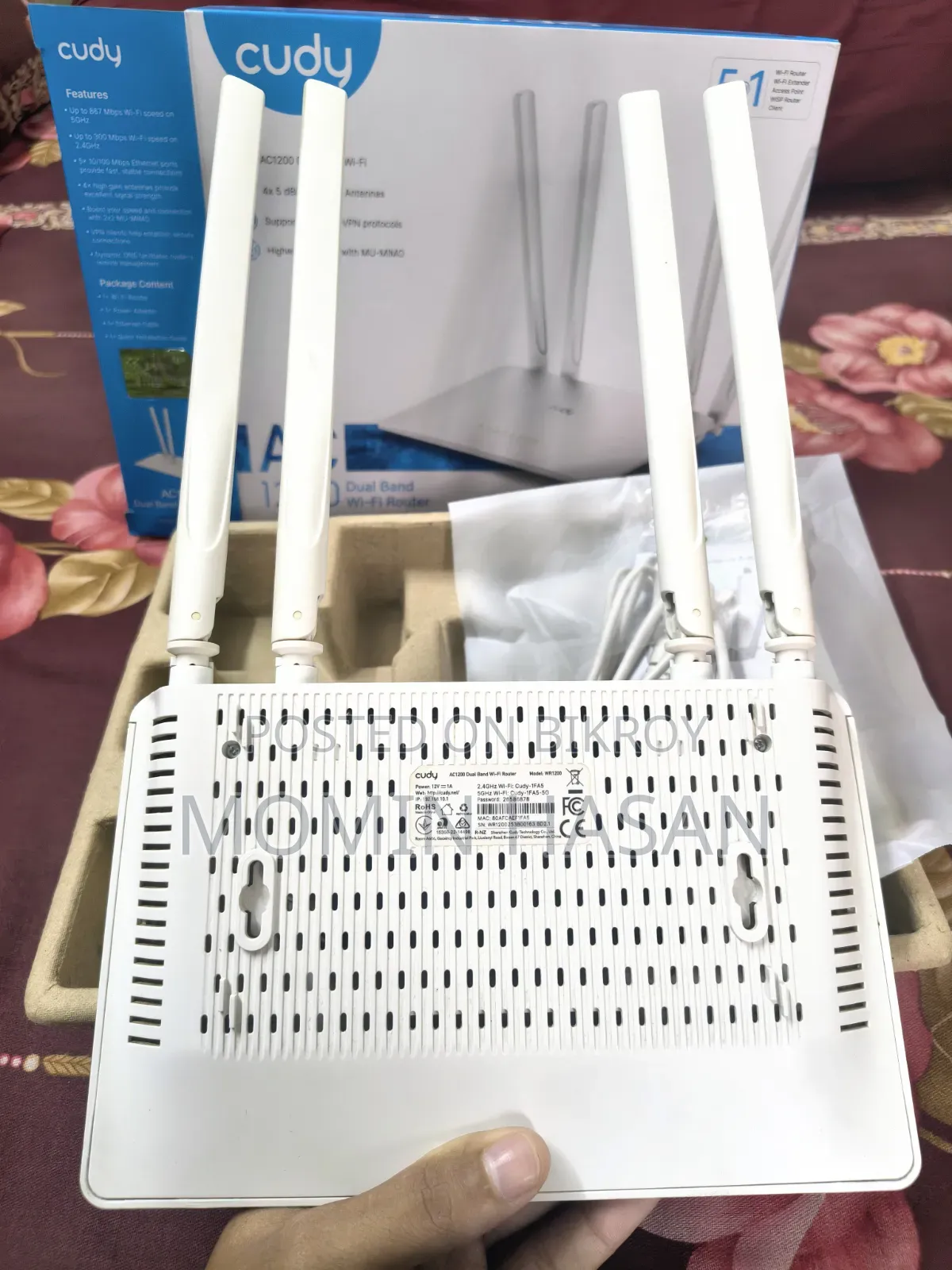 Cudy AC1200 MU-MIMO Dual Band Wifi 5 Router