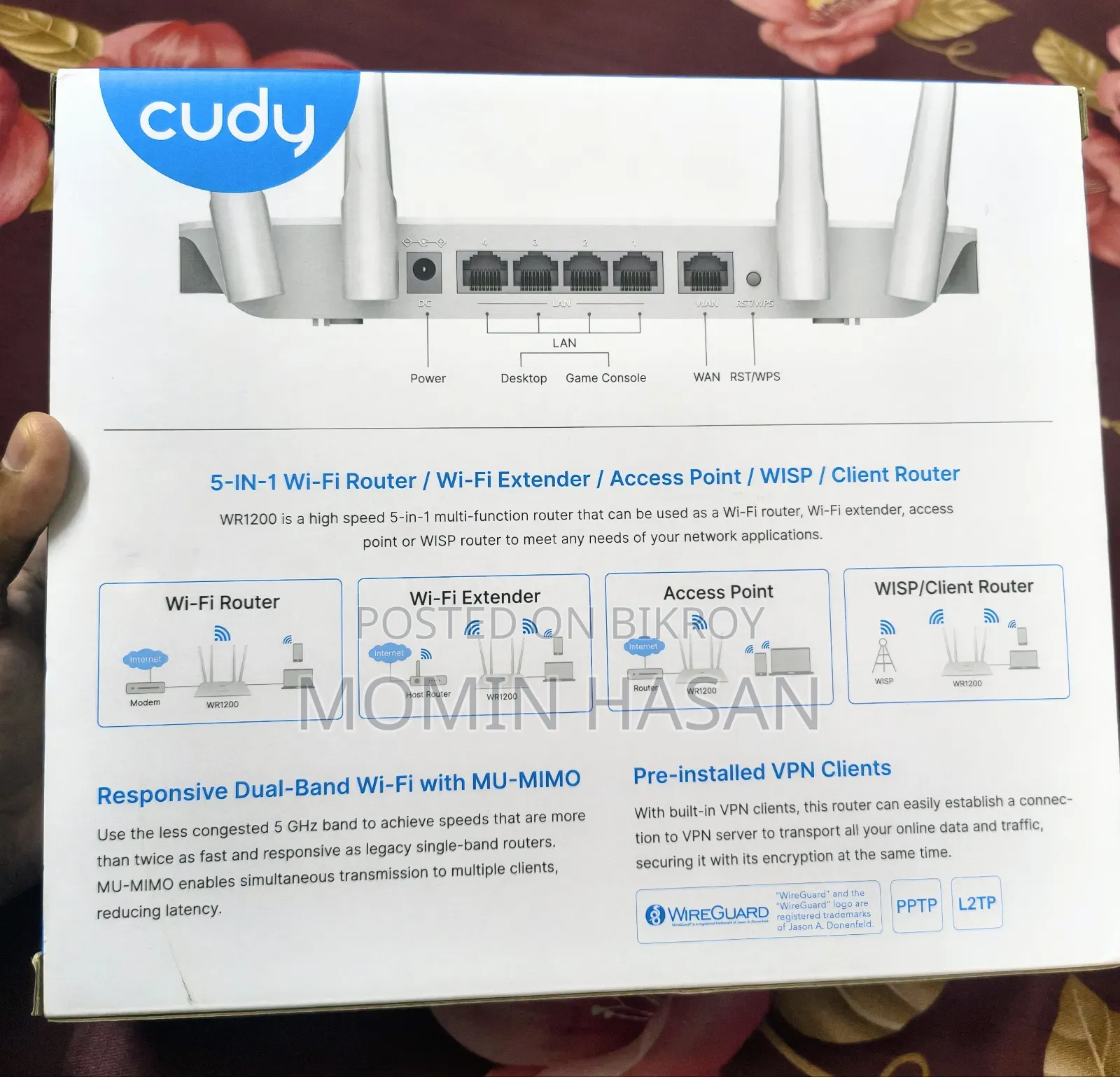 Cudy AC1200 MU-MIMO Dual Band Wifi 5 Router