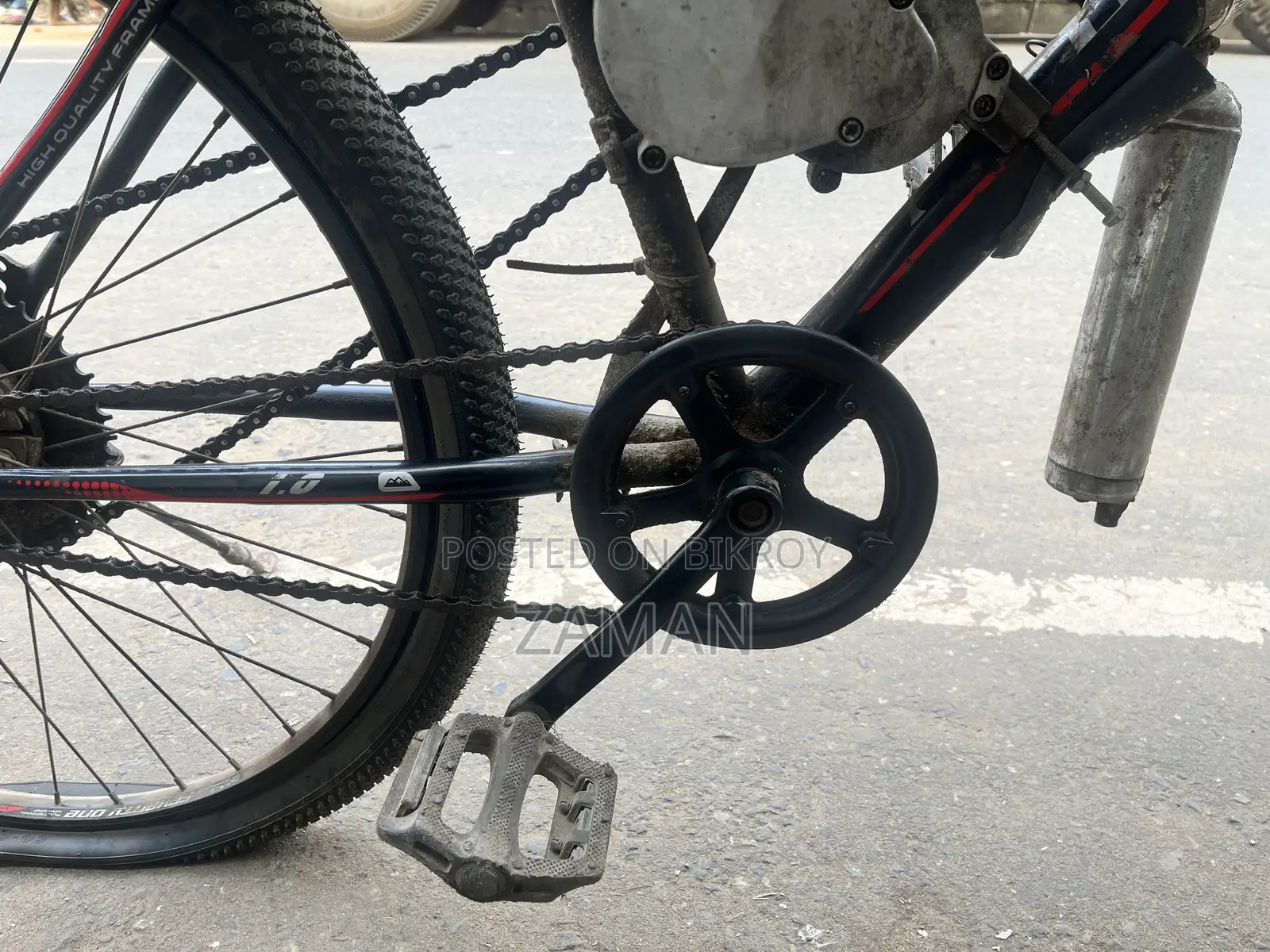 Petrol Octane Engine Bike 80cc (Bicycle Converted to Motor Bike)