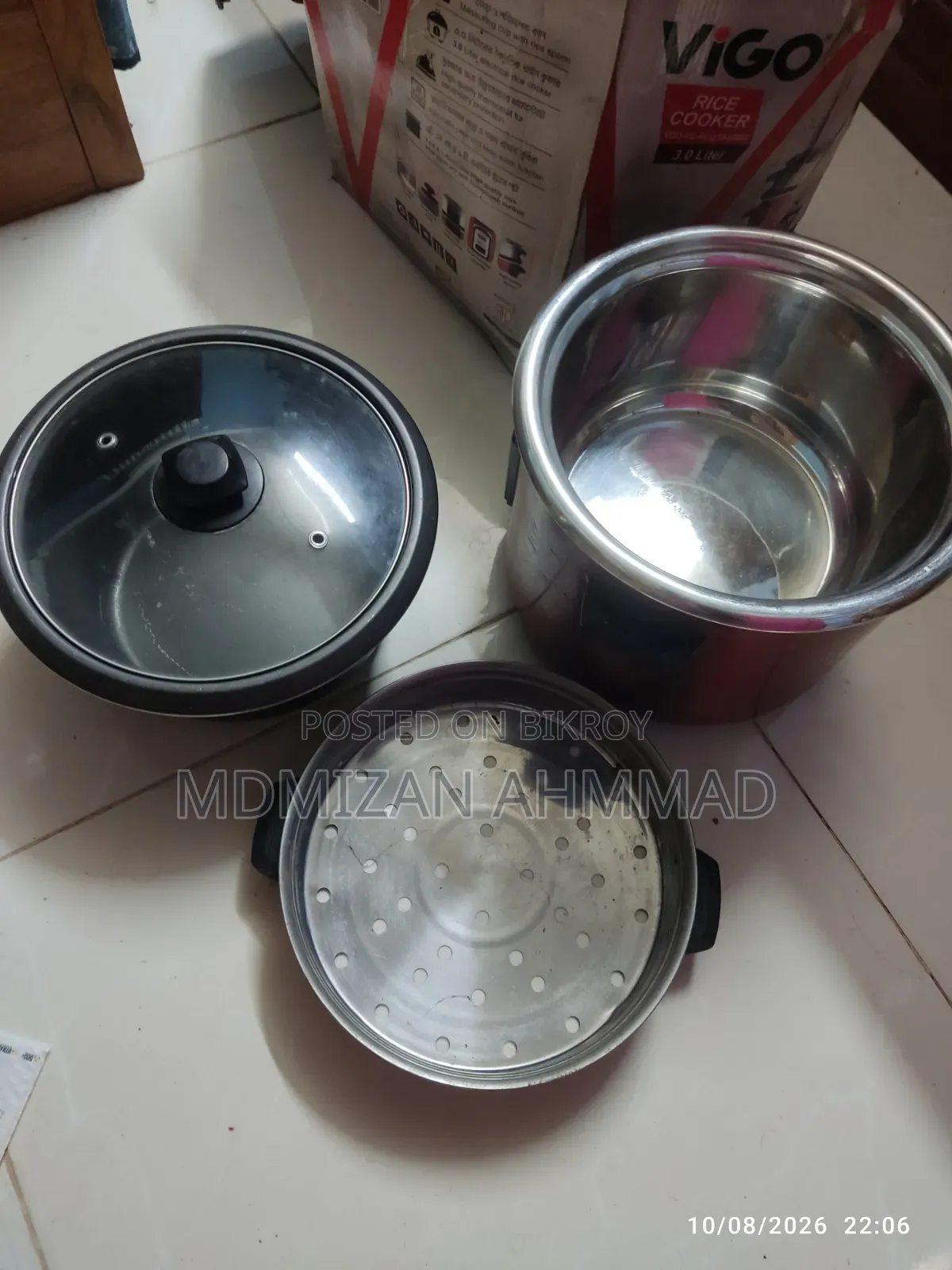 Vigo Rice Cooker 3 Litre