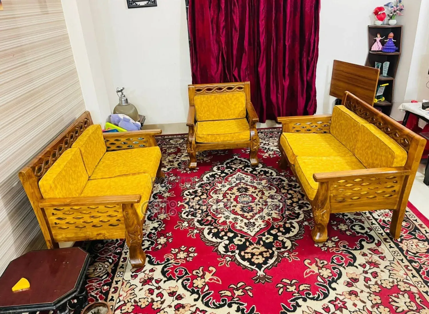 Teak Wood Sofa 5 Seat