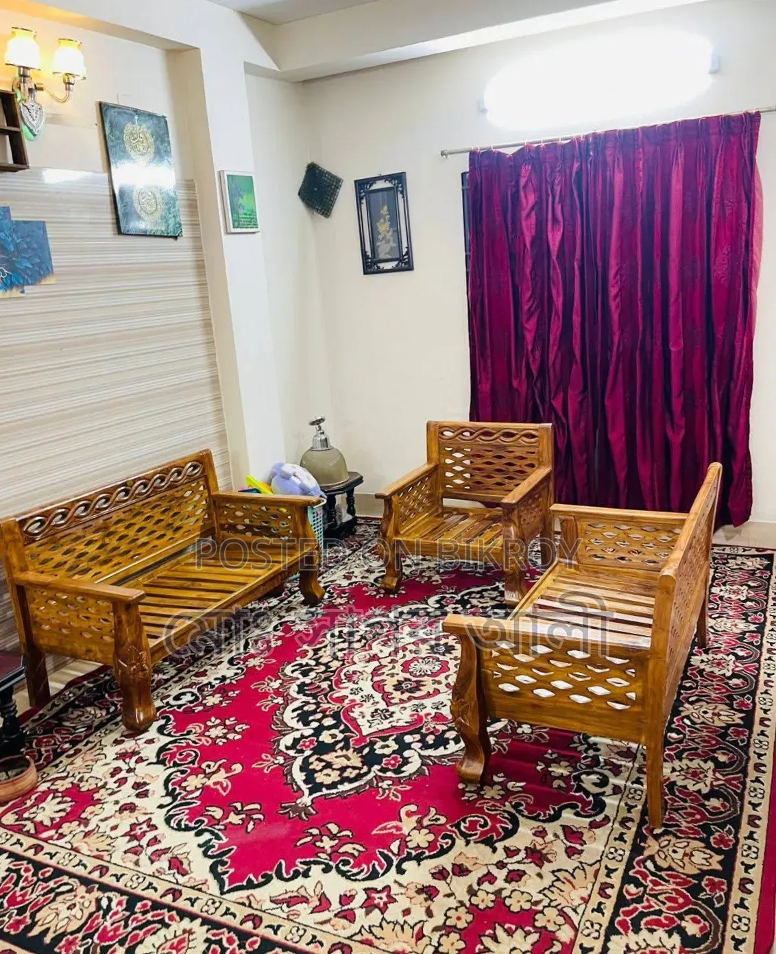 Teak Wood Sofa 5 Seat