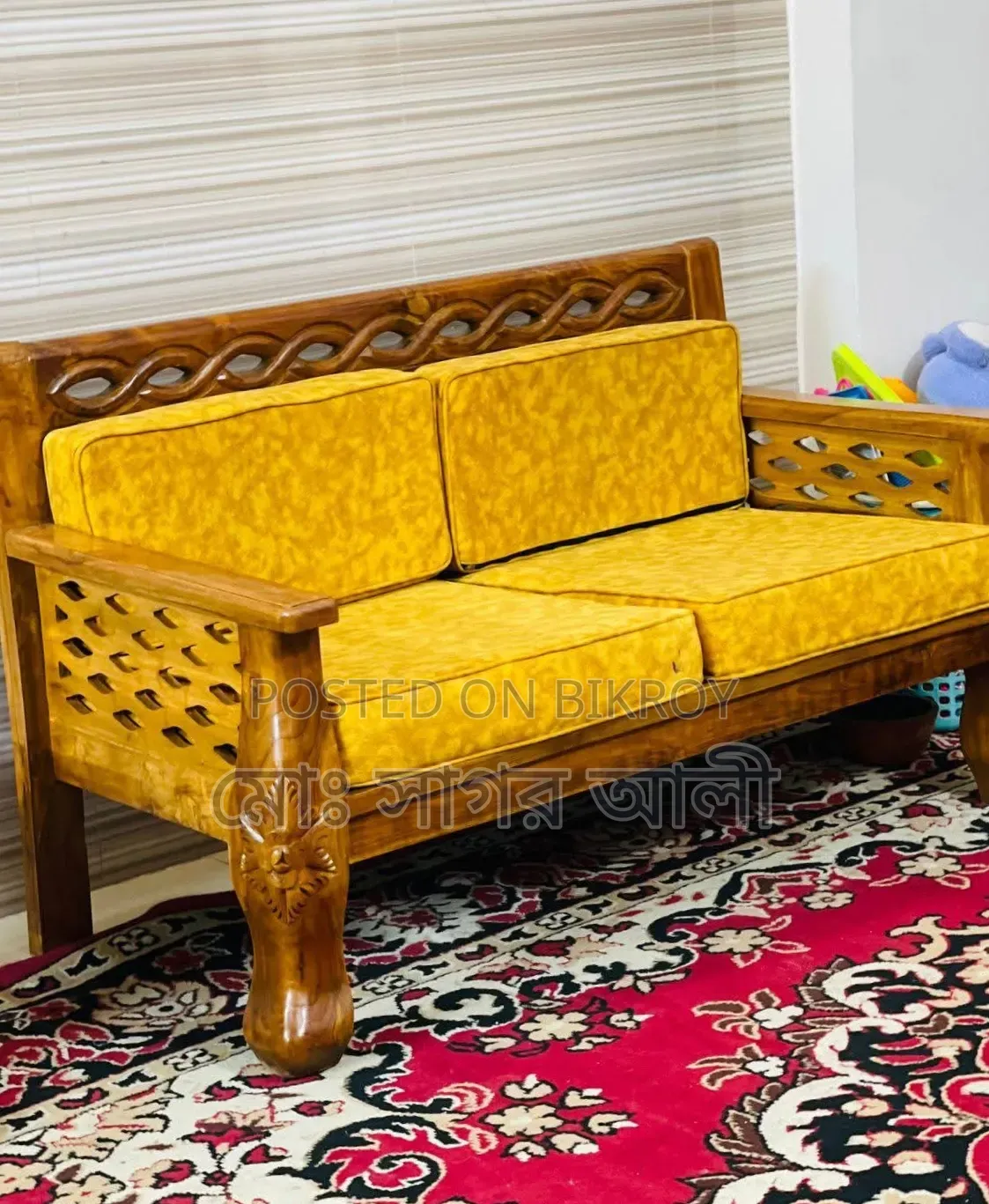 Teak Wood Sofa 5 Seat