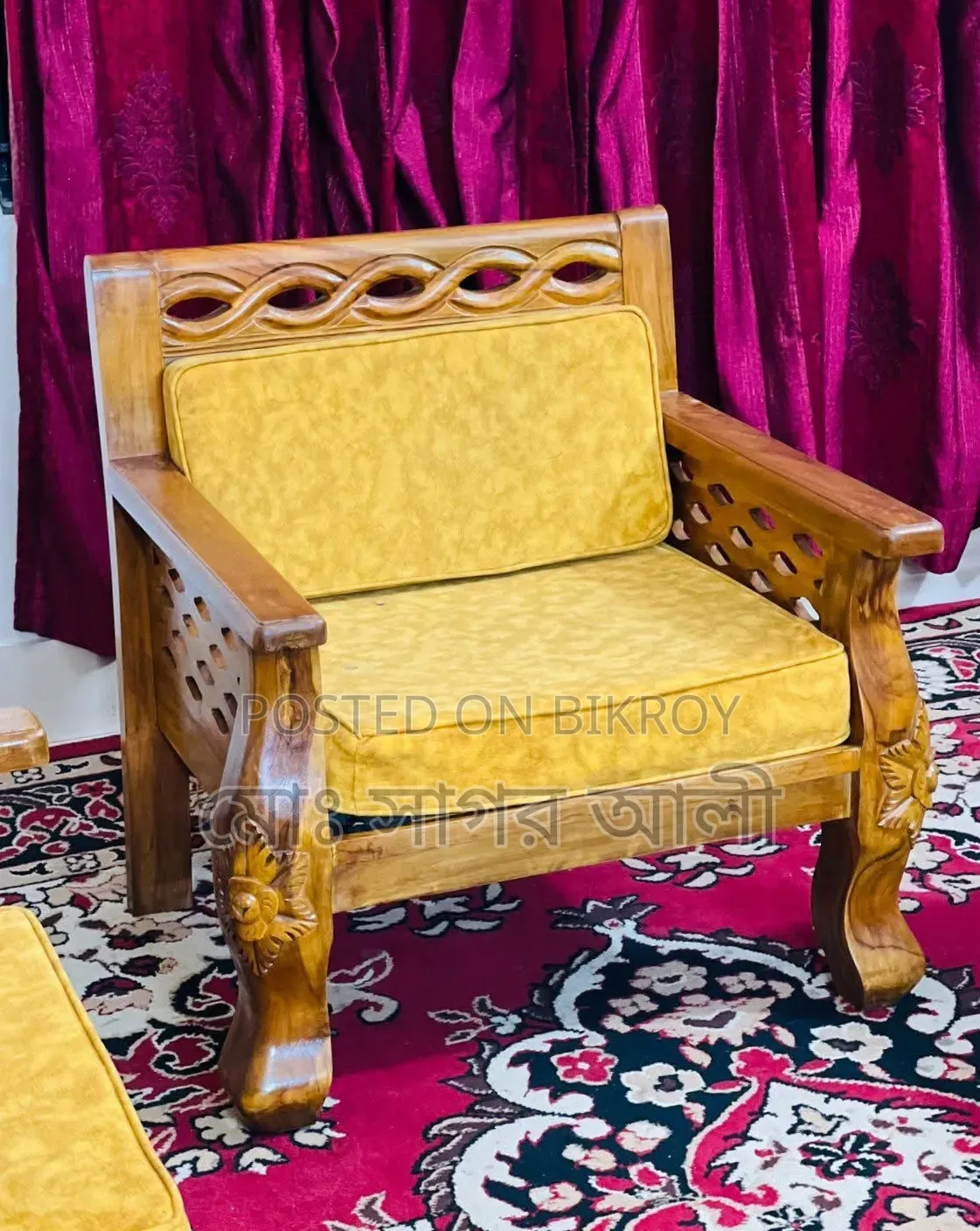 Teak Wood Sofa 5 Seat