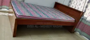 Wooden Bed and Euroasia Mattress for Sale