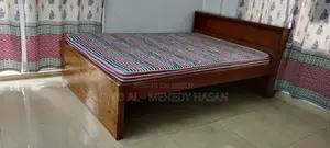 Wooden Bed and Euroasia Mattress for Sale