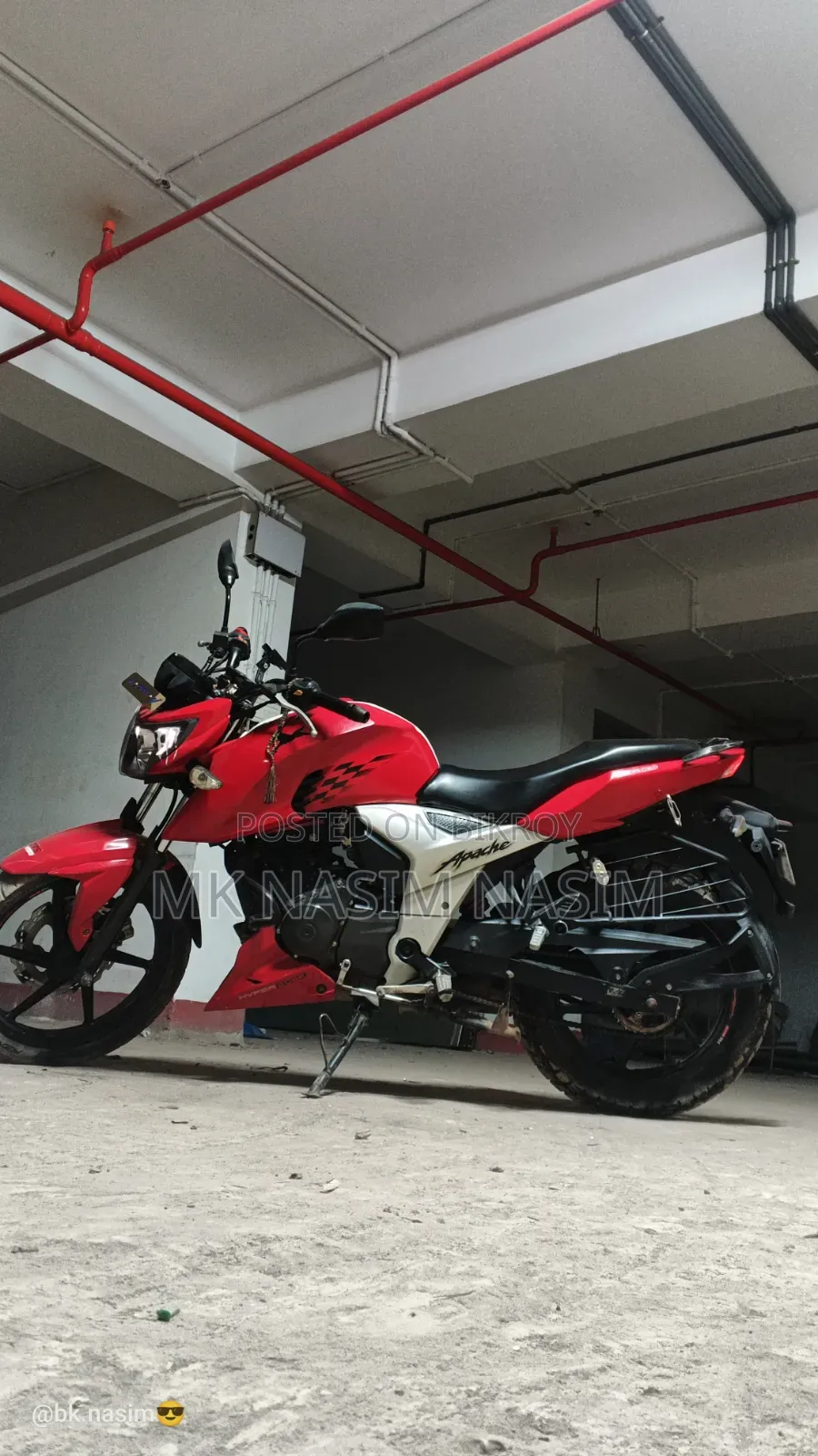 TVS Apache 160 4V 2019 Red