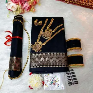 Black Katan Full Combo With Jewellery Puja Combo