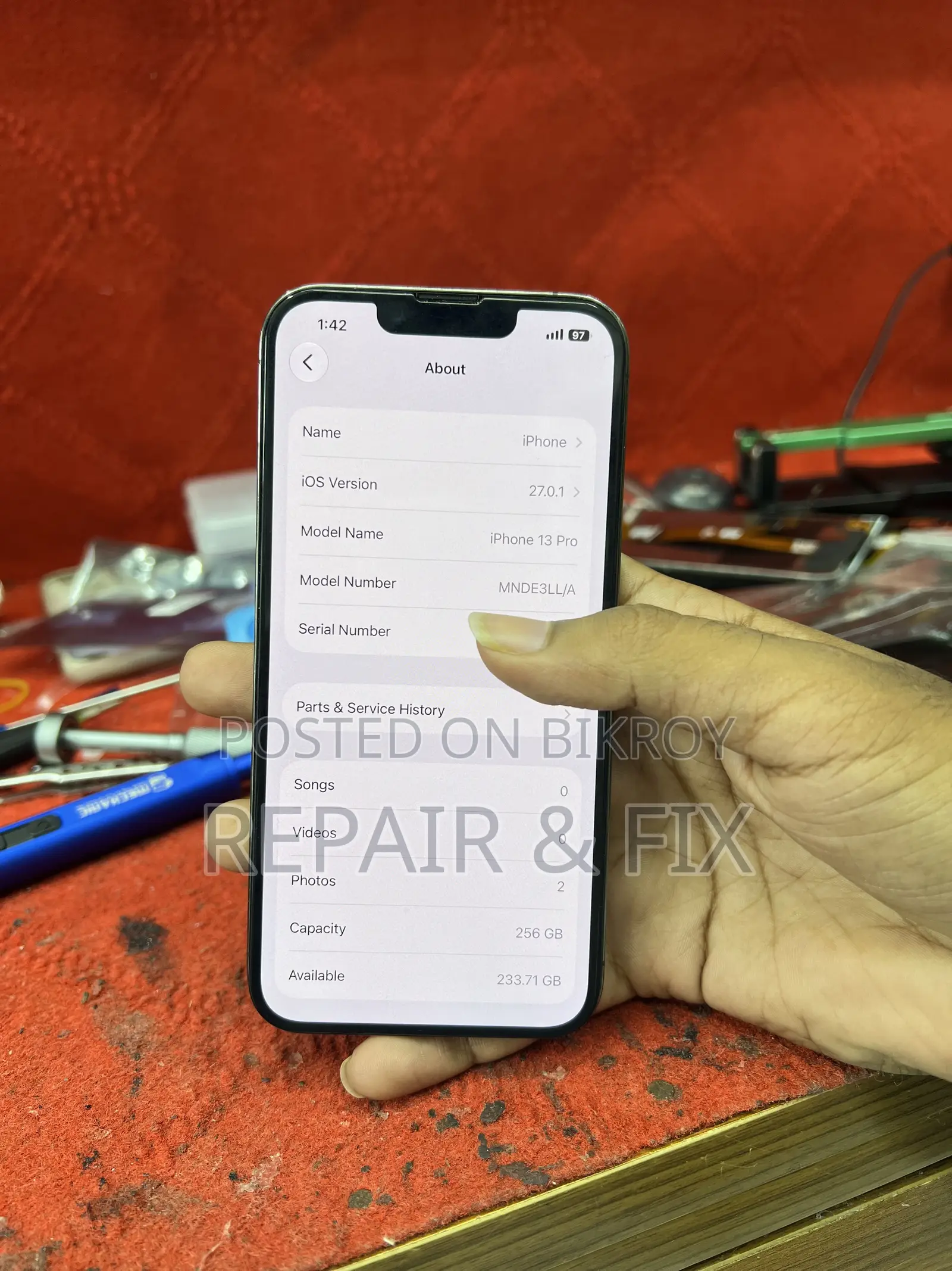 অ্যাপল আইফোন ১৩ প্রো ২৫৬ জিবি ব্ল্যাক