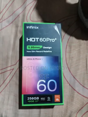 ইনফিনিক্স হট ৬০ প্রো+ ২৫৬ জিবি কালো