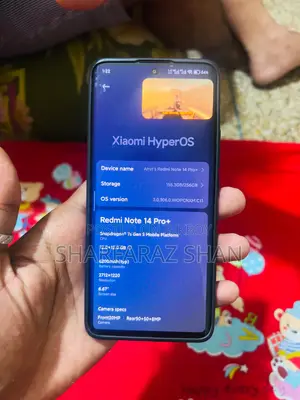 শাওমি রেডমি নোট ১৪ প্রো+ ২৫৬ জিবি ব্ল্যাক