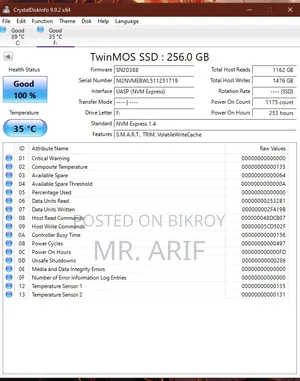TwinMOS AlphaPro 256GB M.2 NVME With Ugreen CM767 Enclosure