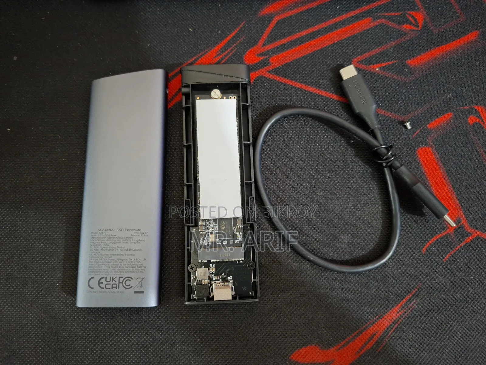 TwinMOS AlphaPro 256GB M.2 NVME With Ugreen CM767 Enclosure