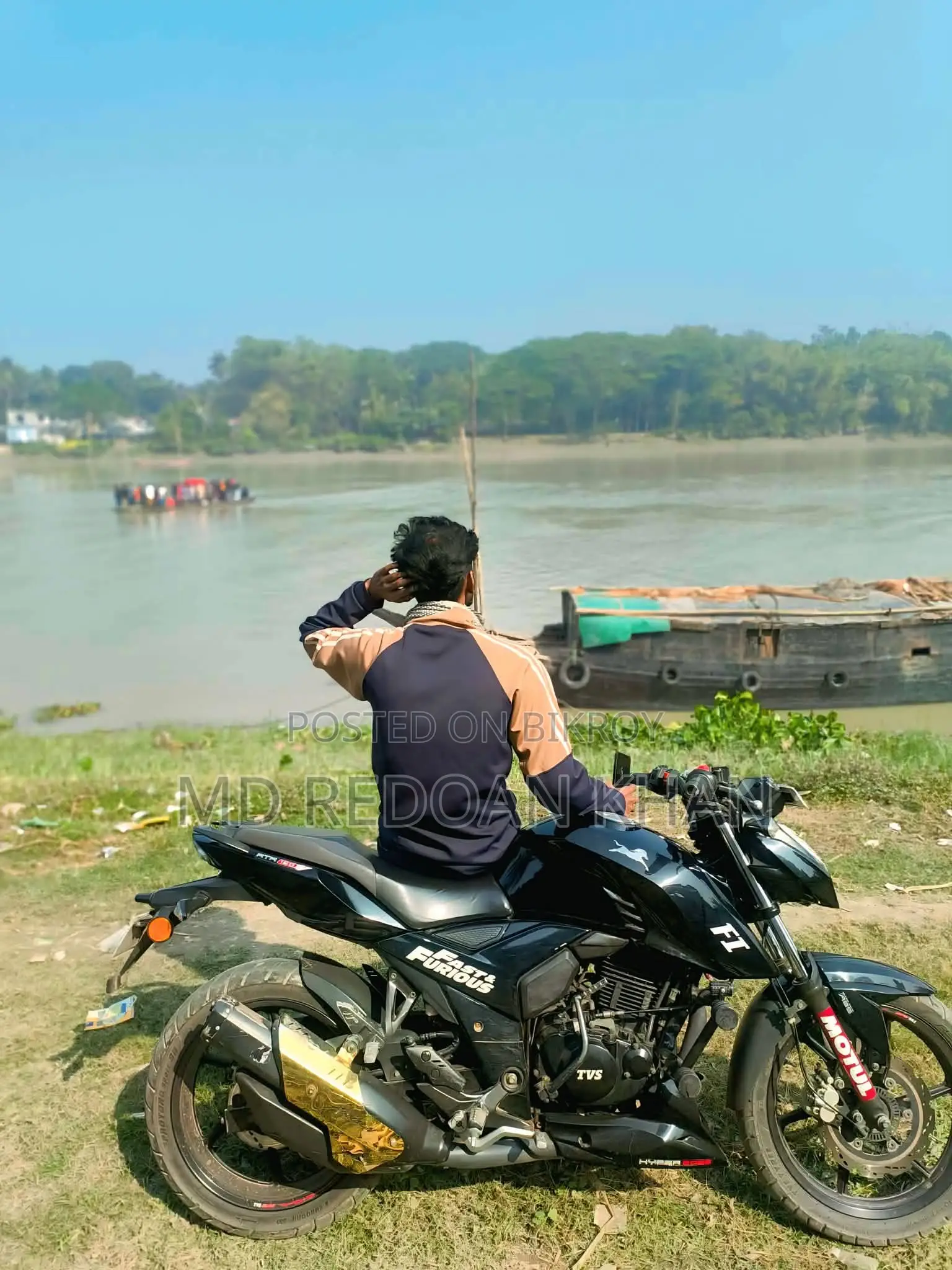 টিভিএস অ্যাপাচি আরটিআর ১৬০ ৪ভি ২০২৩ ব্ল্যাক