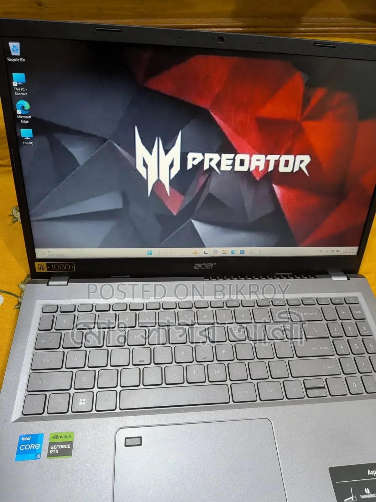Laptop Acer 8GB Intel Core i5 SSD 512GB