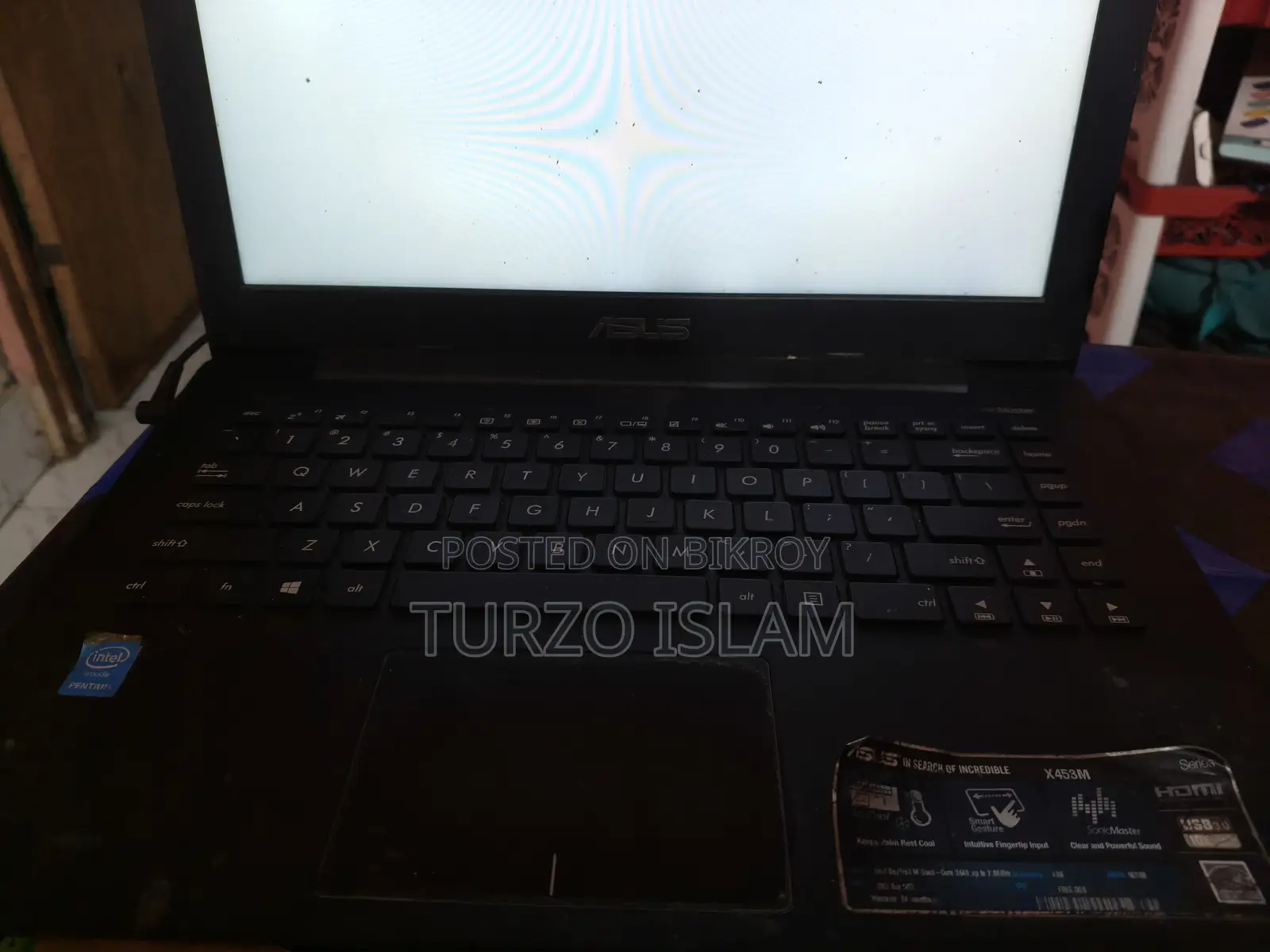 ল্যাপটপ আসুস N550JX 4GB ইন্টেল পেন্টিয়াম HDD 500GB