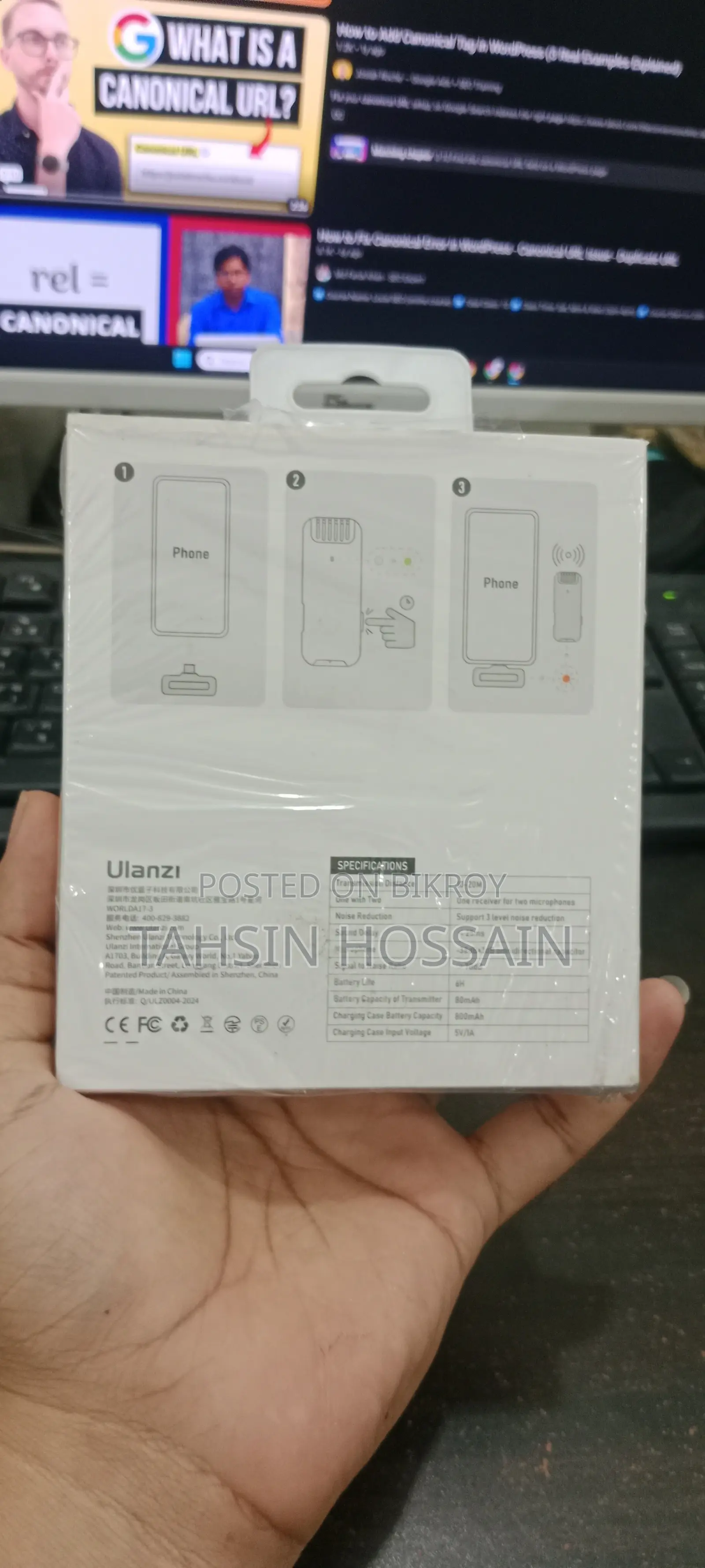 Wireless Microphone Ulanzi J12