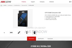 Hs E1000 512gb M.2 Nvme SSD (Urgent Sell)