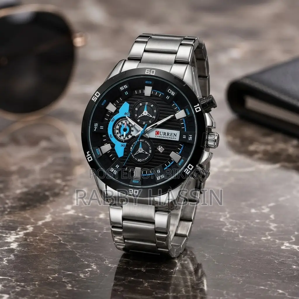 Original Curren 8402 Chronograph Men's Watch - Brand New