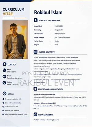 Resume My Cv