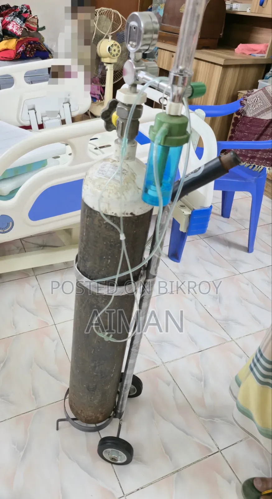 অক্সিজেন সিলিন্ডার (সাথে অক্সিজেন ভরা আছে)