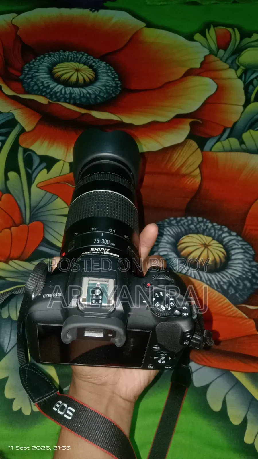 Canon R100 Mirrorless Camera 4K Video. Will give full setup. Menu is in Assamese/English.