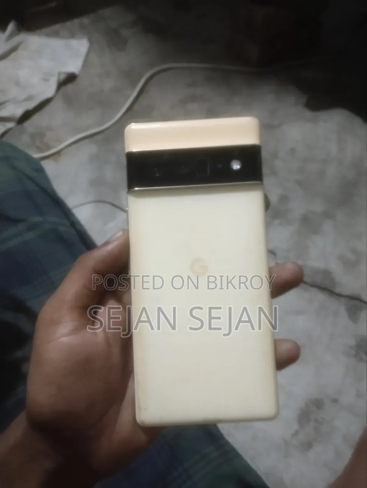 গুগল পিক্সেল ৬ প্রো ১২৮ জিবি গোল্ড