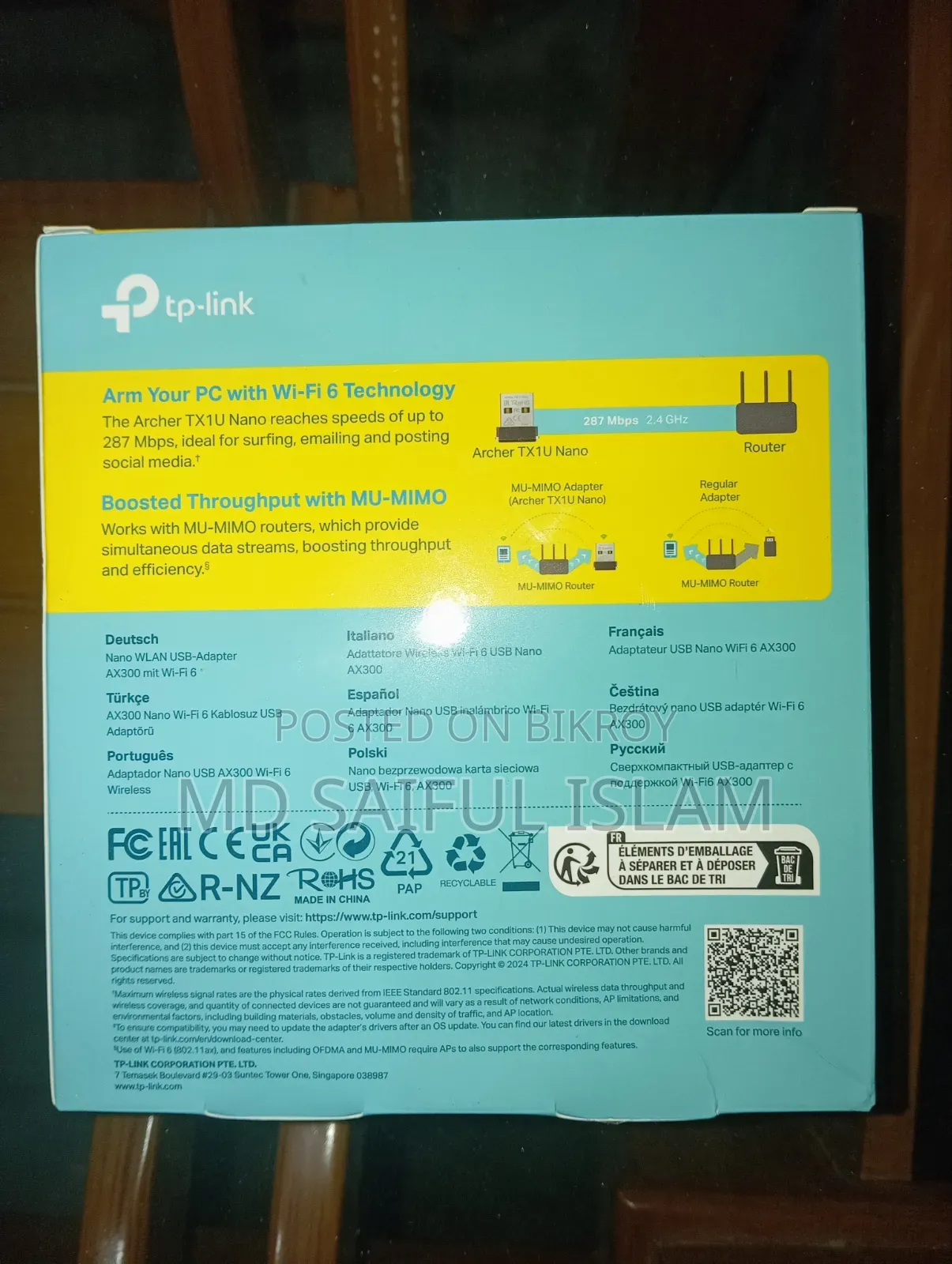 TP Link Wi-Fi Adapter