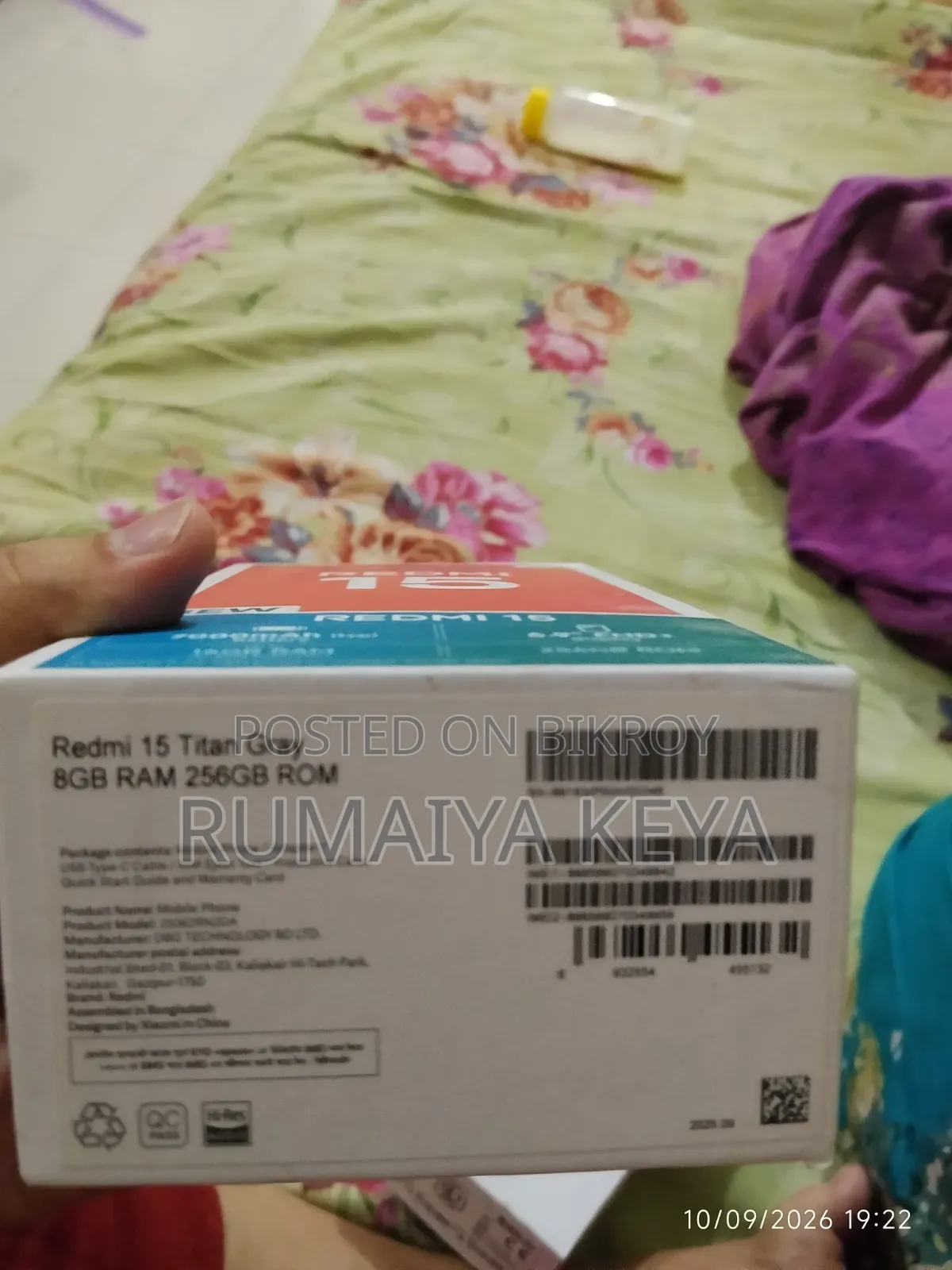 Xiaomi Redmi 15 5G 256 GB Gray