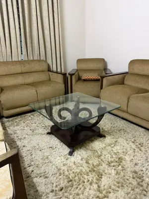 Used Living Room Set - Sofa, Table & Carpet